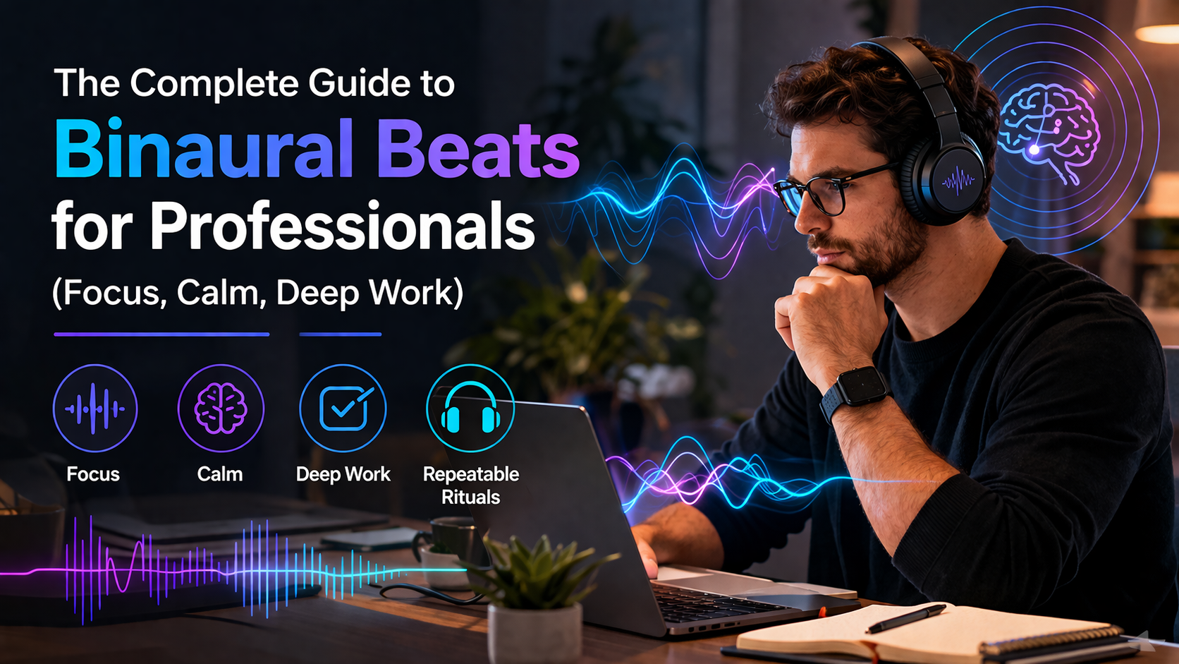 The Complete Guide to Binaural Beats for Professionals (Focus, Calm, Deep Work)