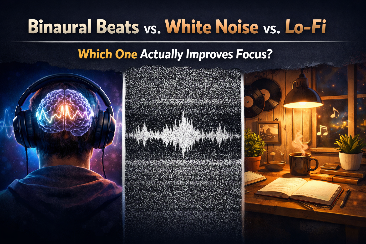 Binaural Beats vs. White Noise vs. Lo-Fi: What Actually Helps You Focus?