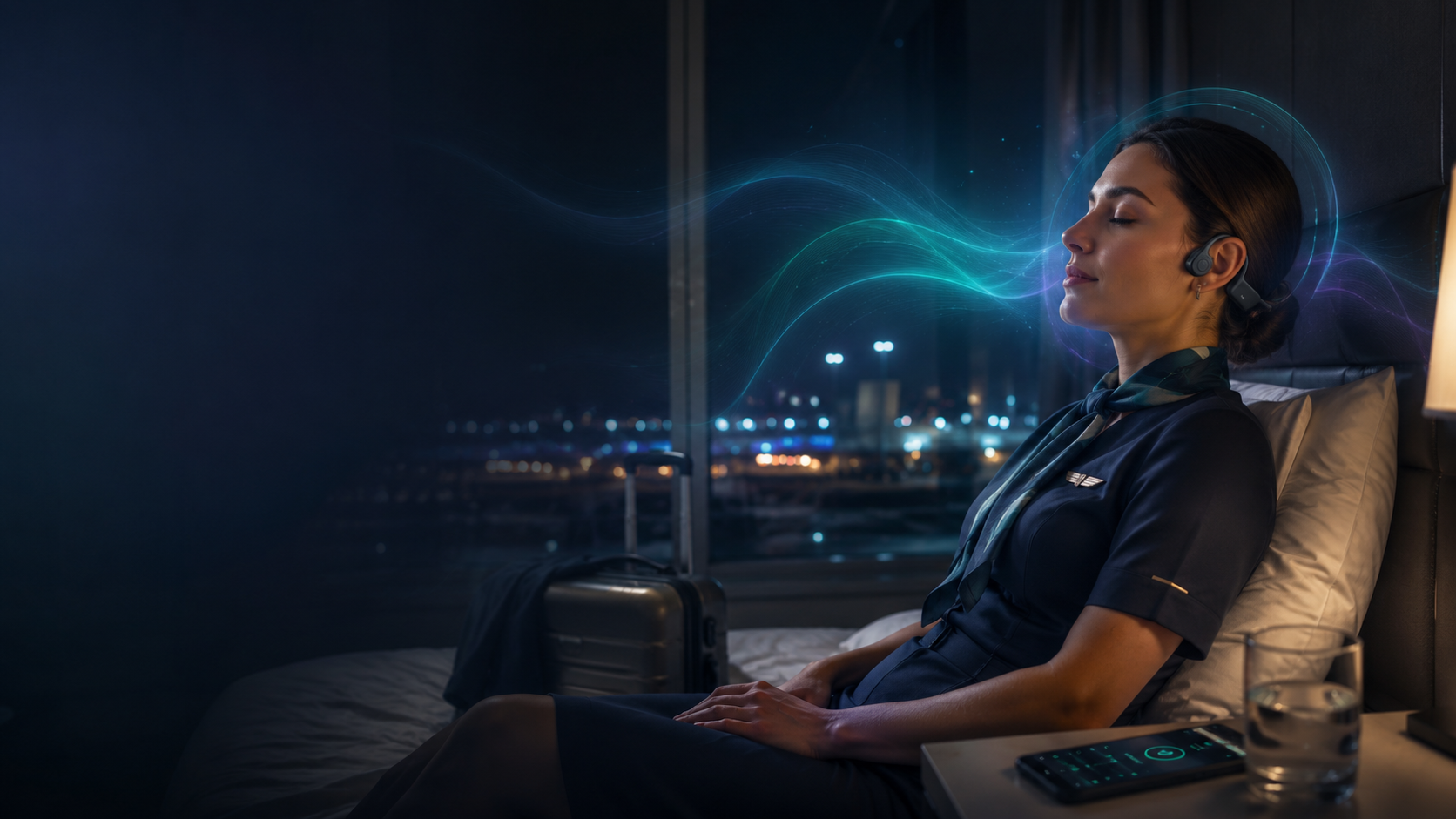 Why Flight Attendants Feel Wired After Landing: Sound-Based Recovery for Travel Crew