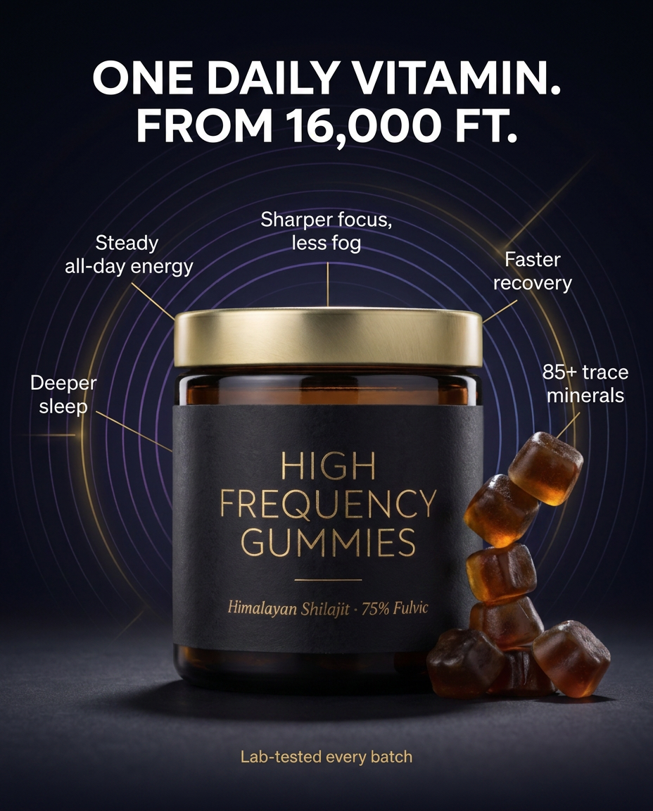 High Frequency Tamarind Multivitamin Gummies Infused with Sacred Shilajit