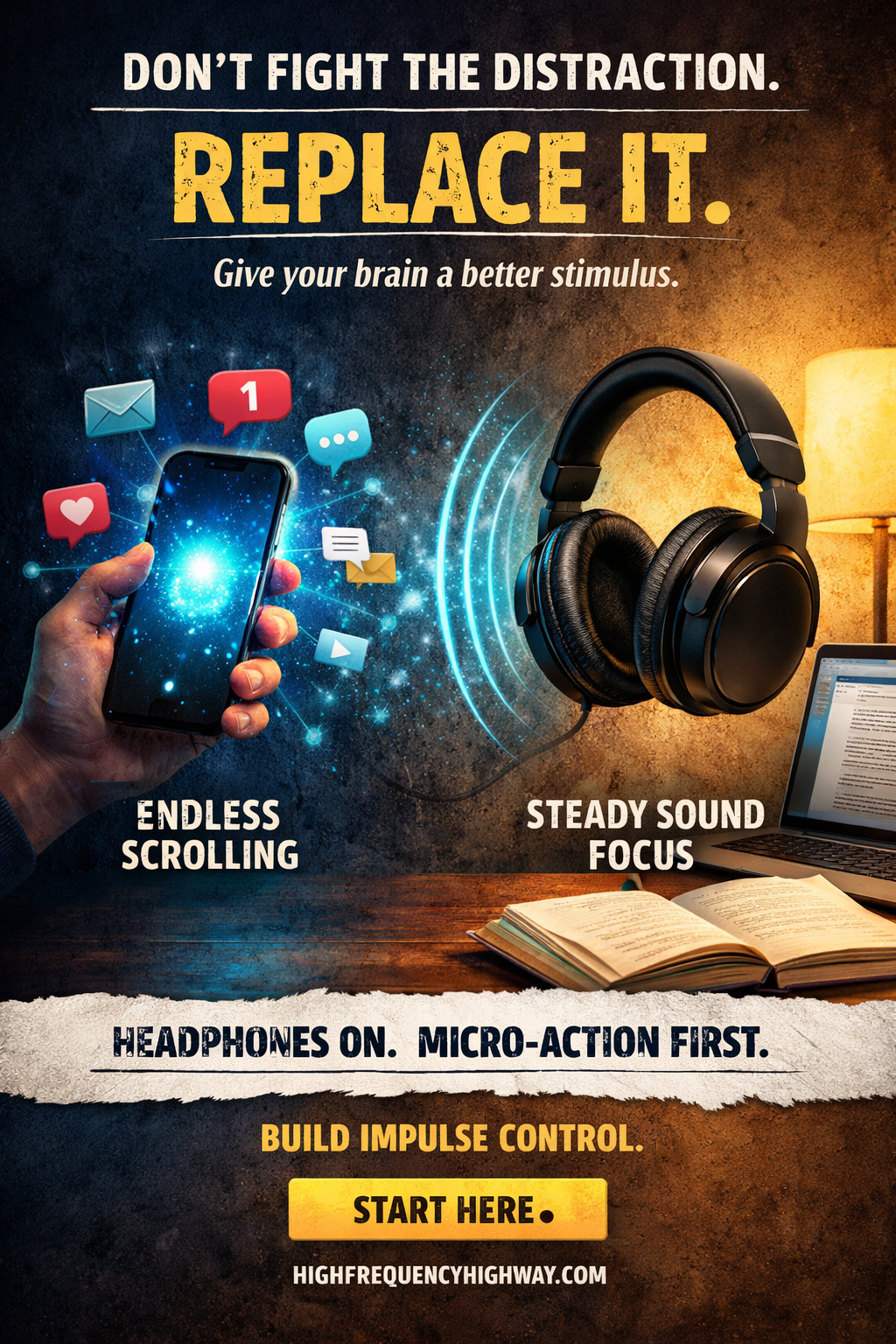 Why sound helps break the loop