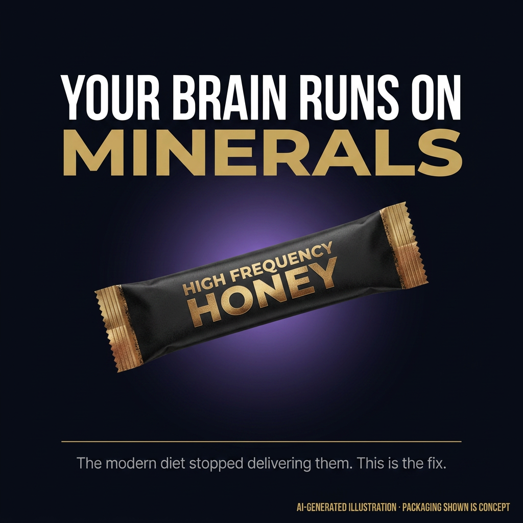 High Frequency Honey — Sacred Himalayan Shilajit Infused Mineral Honey Caramel Flavor Natural Honey Snack