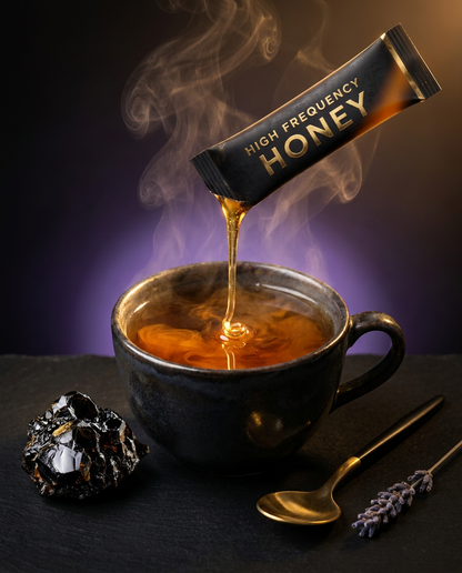 High Frequency Honey — Sacred Himalayan Shilajit Infused Mineral Honey Caramel Flavor Natural Honey Snack