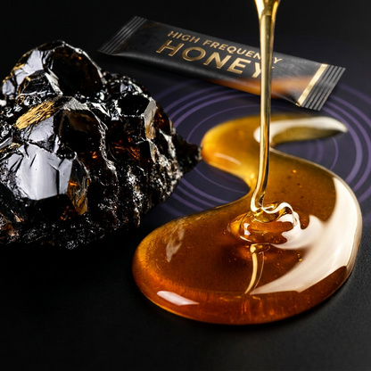 High Frequency Honey — Sacred Himalayan Shilajit Infused Mineral Honey Caramel Flavor Natural Honey Snack